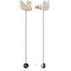 Swarovski 5373164 Iconic Swan Piereced Earrings