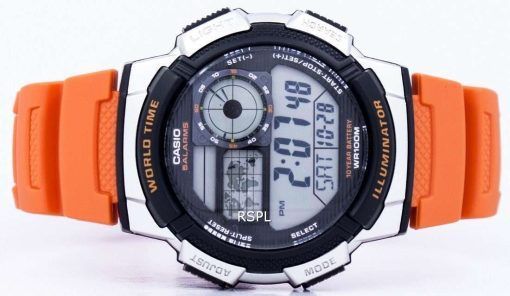 Casio Youth Series Illuminator World Time Alarm AE-1000W-4BV AE1000W-4BV Men's Watch