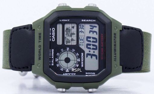 Casio World Time Alarm Digital AE-1200WHB-3BV AE1200WHB-3BV Men's Watch