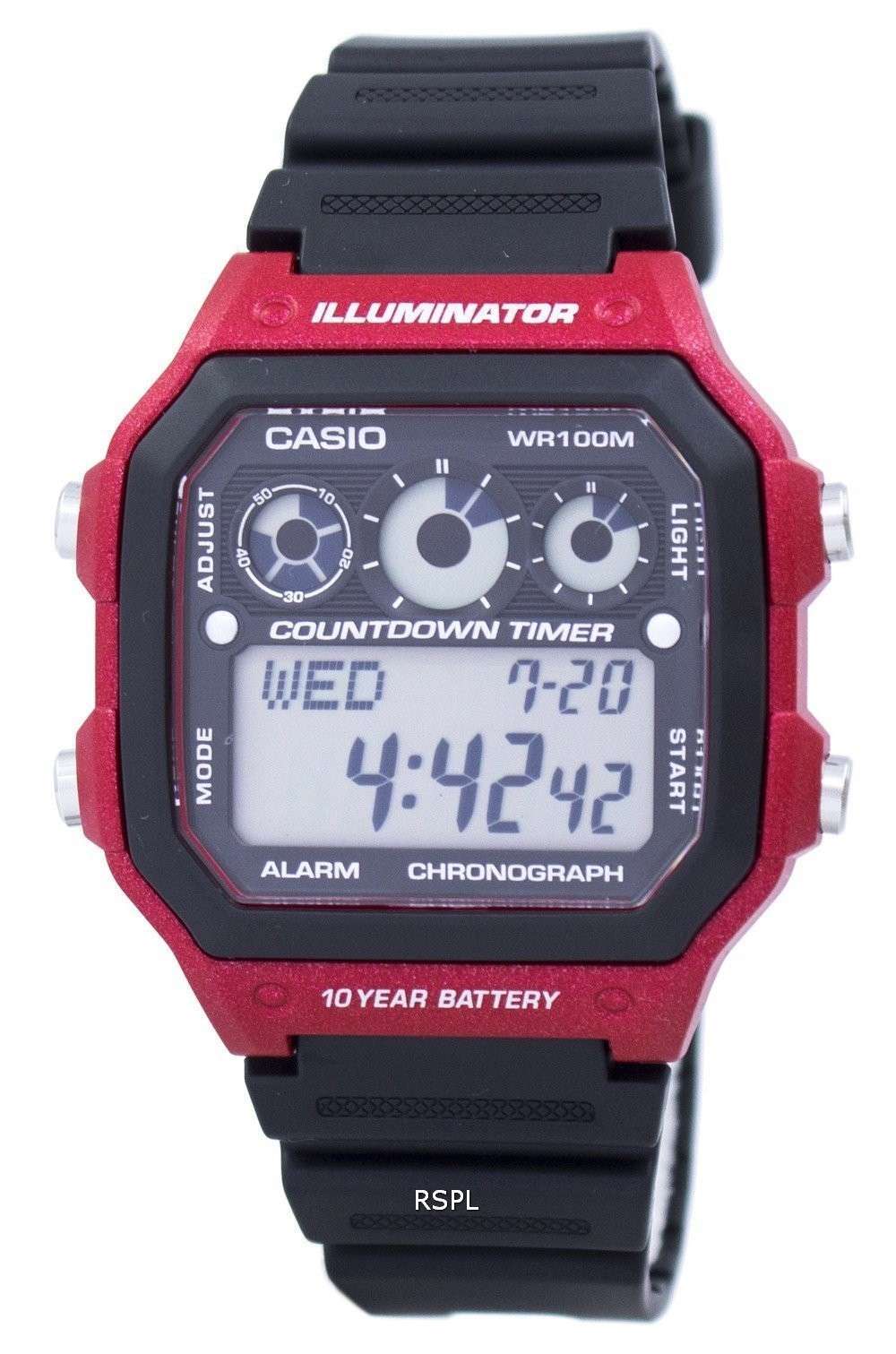 Casio Youth Series Illuminator Chronograph Alarm AE-1300WH-4AV AE1300WH-4AV Men's Watch