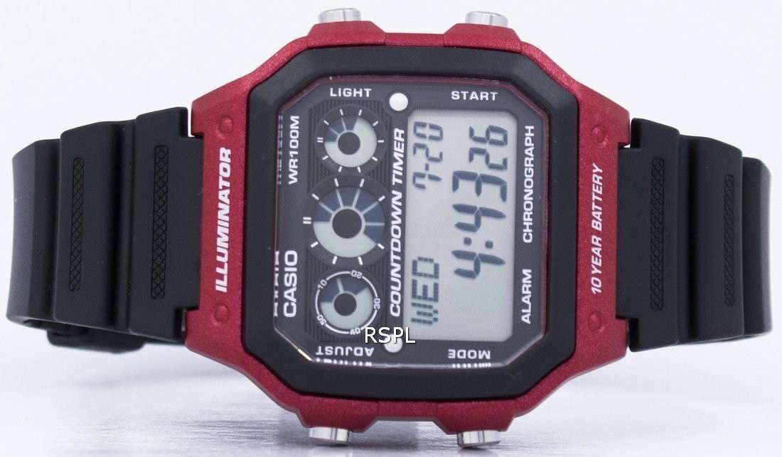 Casio Youth Series Illuminator Chronograph Alarm AE-1300WH-4AV AE1300WH-4AV Men's Watch