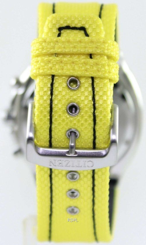 Citizen Chronograph Sports Yellow Nylon Band AN3455-30E Men's Watch