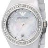 Emporio Armani Ceramica Swarovski Crystals AR1426 Womens Watch