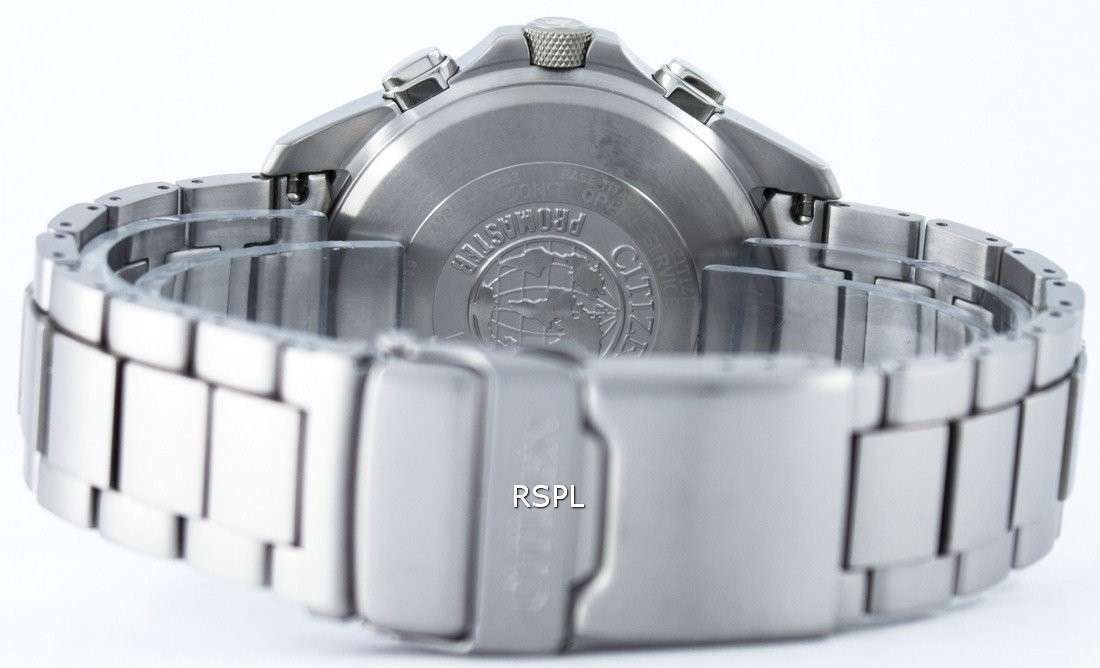 Citizen Promaster Land Titanium Eco-Drive Radio Controlled Chronograph AS4030-59E Men's Watch