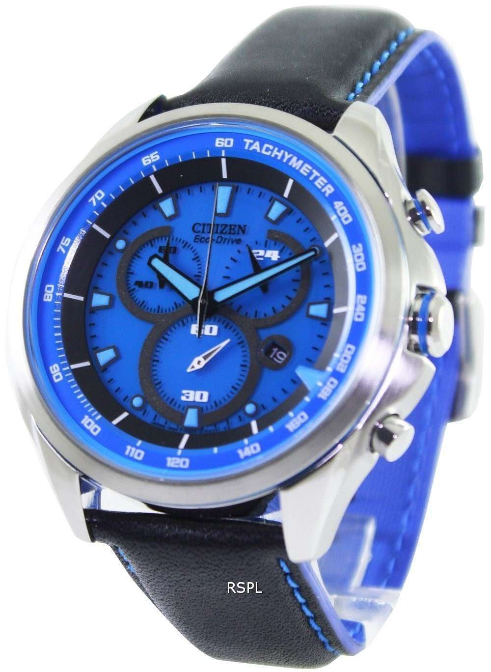 Citizen WDR Eco-Drive Chronograph Tachymeter AT2180-00L Men's Watch