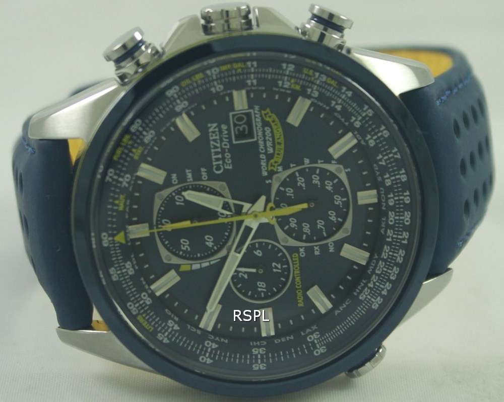 Citizen Eco Blue Angels Radio Controlled World Chronograph AT8020-03L