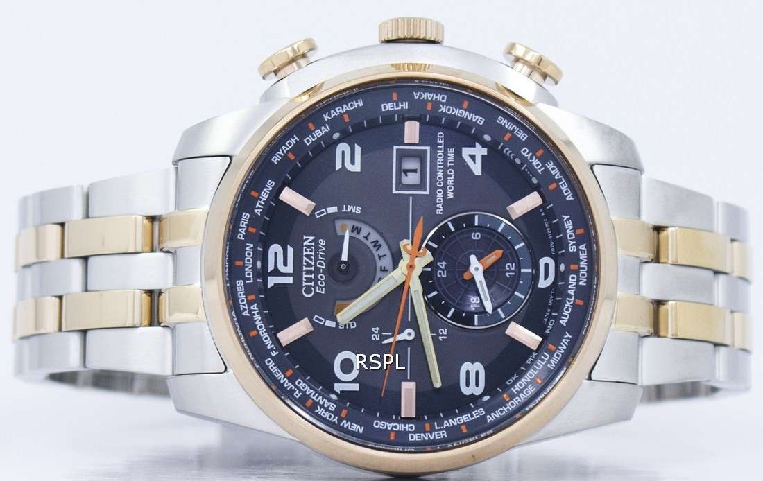 Citizen Eco-Drive Radio Controlled World Time AT9016-56H Men's Watch