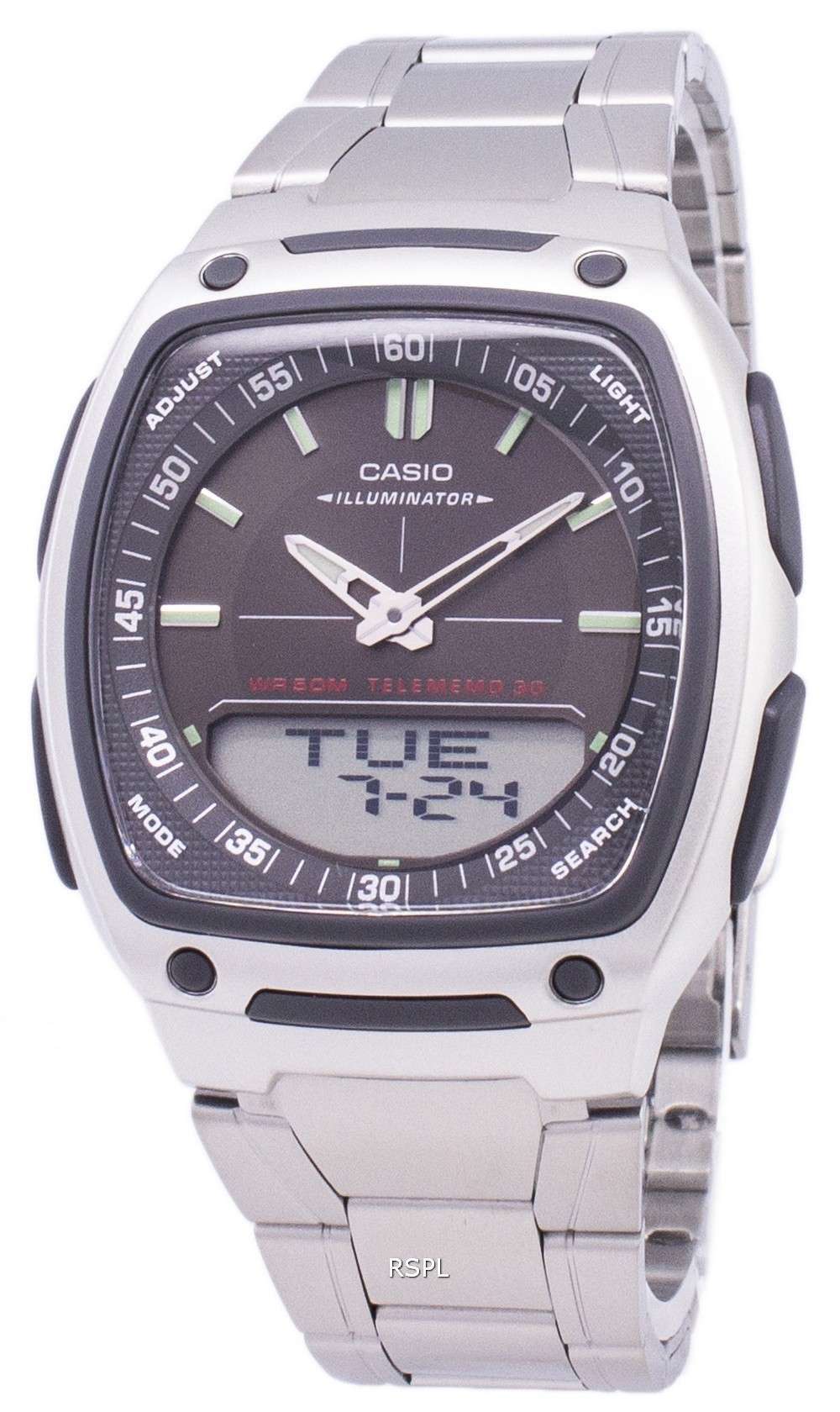 Casio Analog Digital Telememo Illuminator AW-81D-1AVDF AW-81D-1AV Men's  Watch - Zetamarket