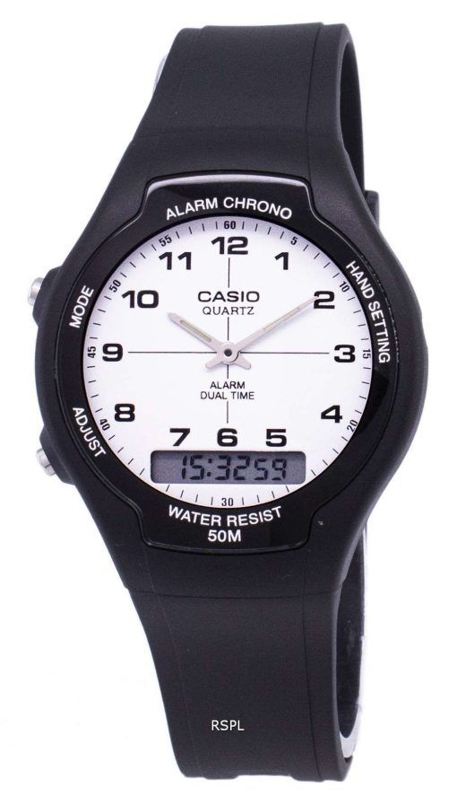 Casio Analog Digital Dual Time AW-90H-7BVDF AW90H-7BVDF Men's Watch