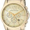 Armani Exchange Quartz Chronograph Gold Tone AX2099 Men's Watch