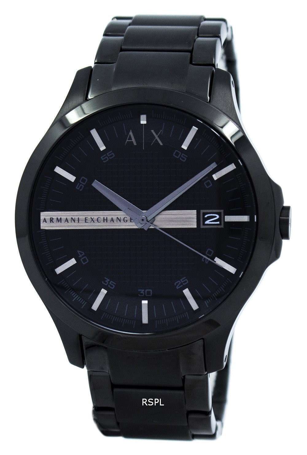 Armani Exchange Black Dial Stainless Steel AX2104 Mens Watch