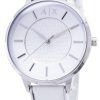 Armani Exchange White Dial White Leather AX5300 Ladies Watch