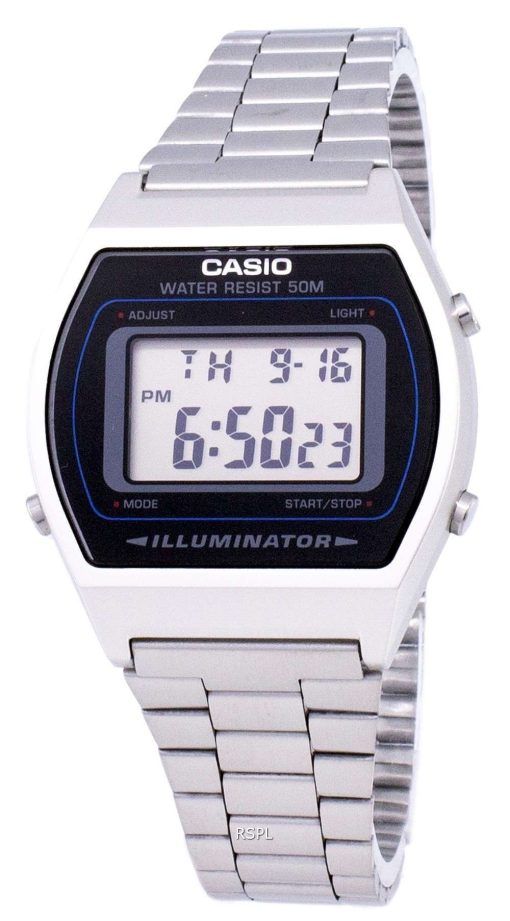 Casio Digital Quartz Stainless Steel Illuminator B640WD-1AVDF B640WD-1AV Men's Watch