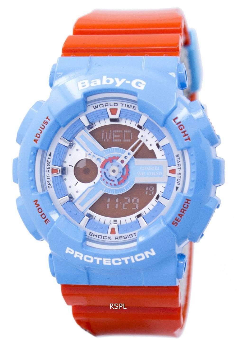 Casio Baby-G World Time Shock Resistant Analog Digital BA-110NC-2A BA110NC-2A Women's Watch
