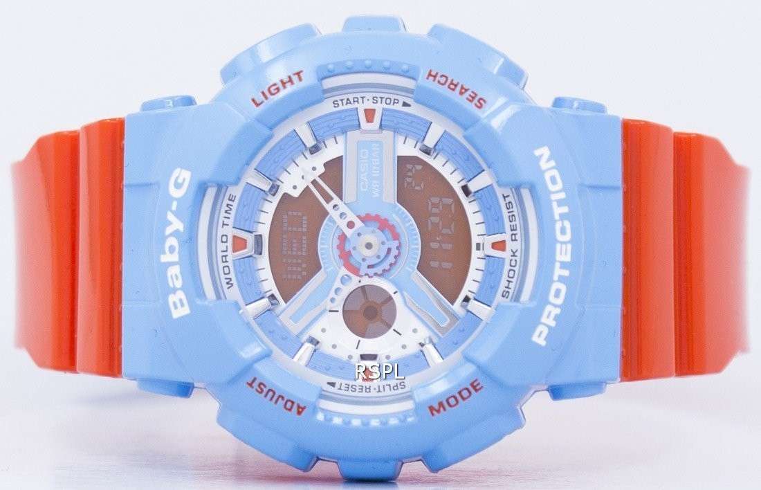 Casio Baby-G World Time Shock Resistant Analog Digital BA-110NC-2A BA110NC-2A Women's Watch