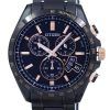 Citizen Eco-Drive Chronograph World Time Japan Made BY0135-57E Men's Watch