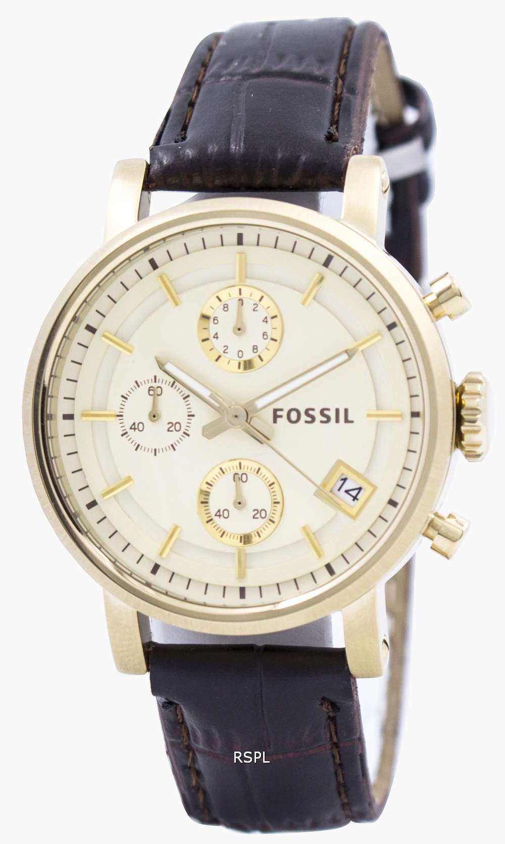 Fossil Original BoyFriend Chronograph Stainless Steel C181019-BRW Womens Watch