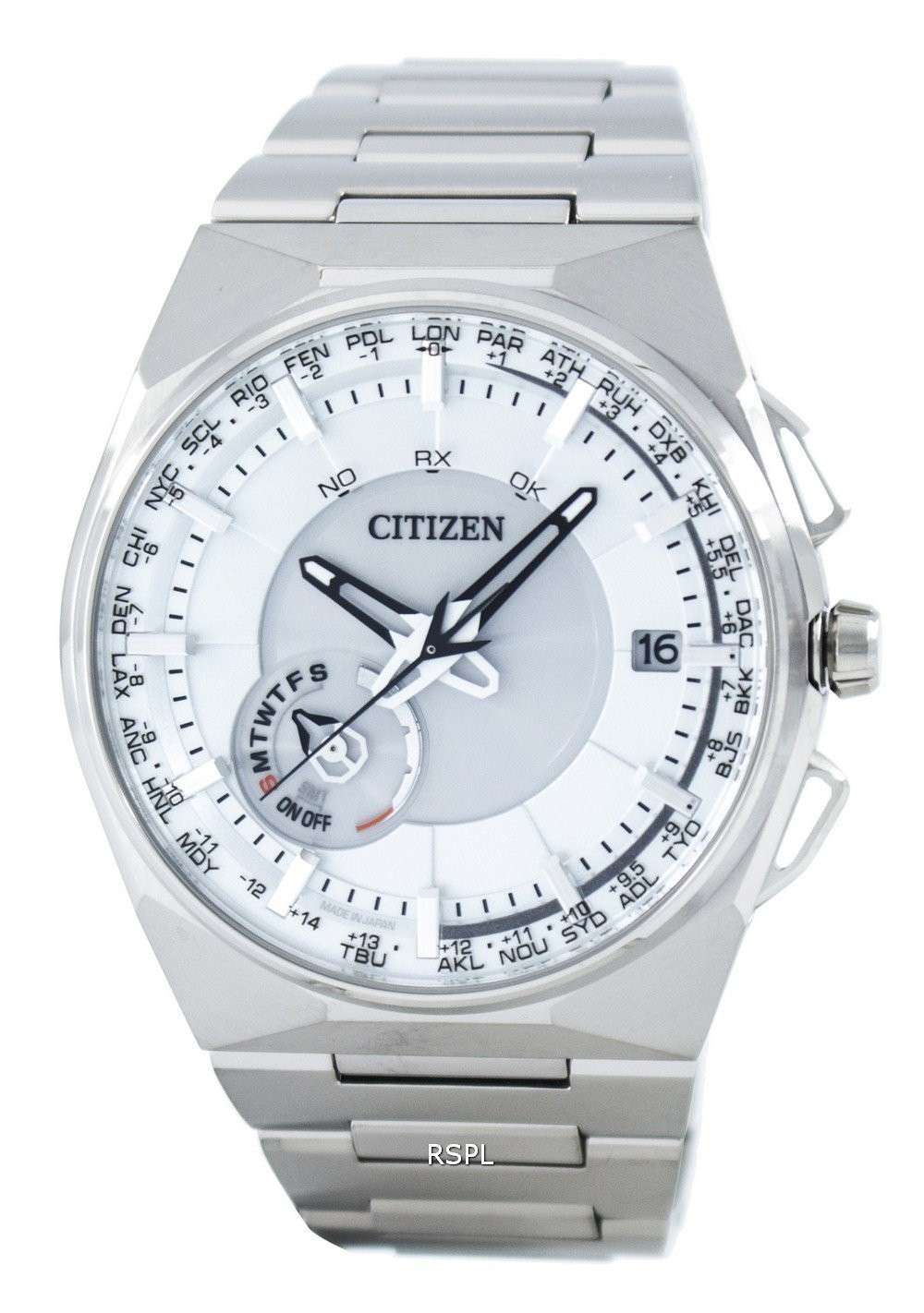 Citizen Eco-Drive Titanium Satellite Wave GPS World Time CC2001-57A Men's Watch