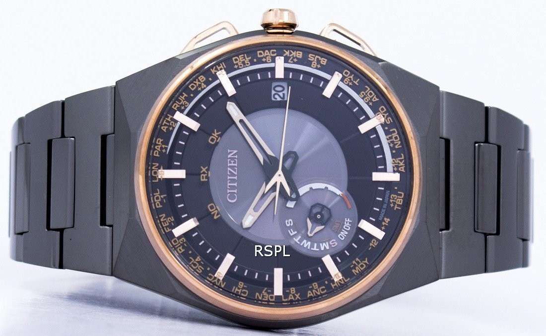 Citizen Eco-Drive Satellite Wave Perpetual Calendar Japan Made CC2004-59E Men's Watch