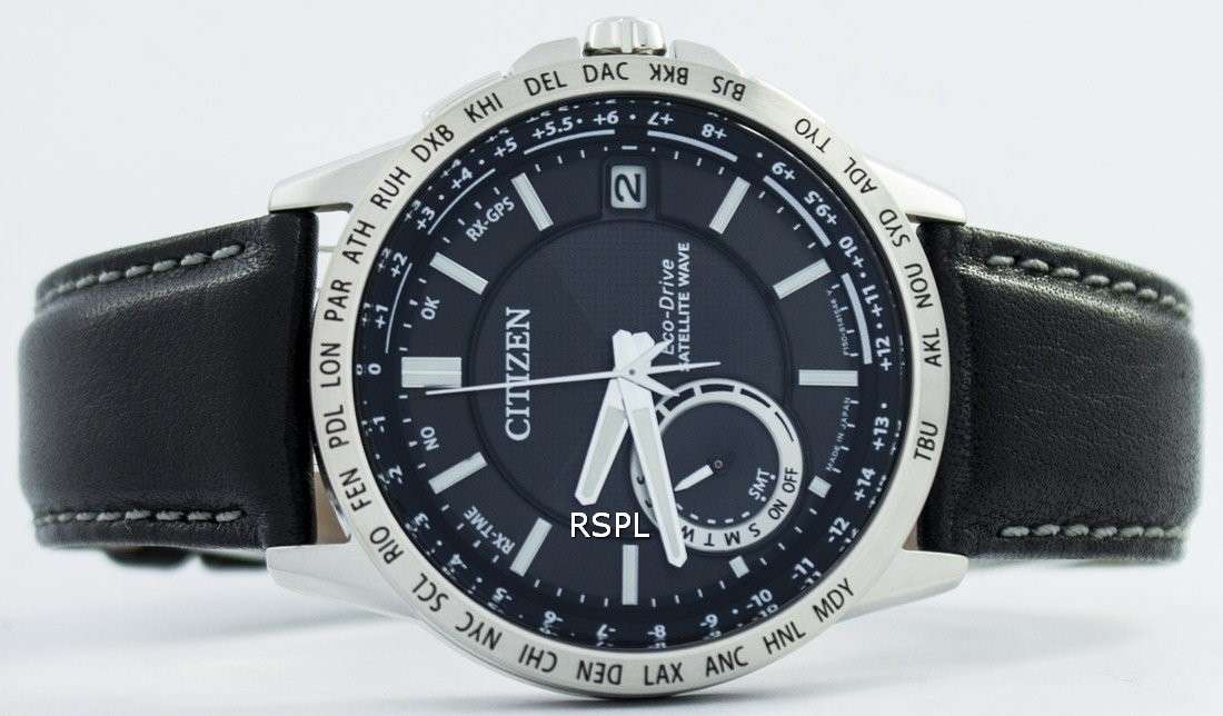 Citizen Eco-Drive Satellite Wave World Time Japan Made CC3001-01E Men's Watch