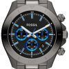 Fossil Retro Traveler Chronograph Smoke Tone CH2869 Mens Watch