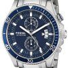 Fossil Wakefield Chronograph Blue Dial Stainless Steel CH2937 Mens Watch