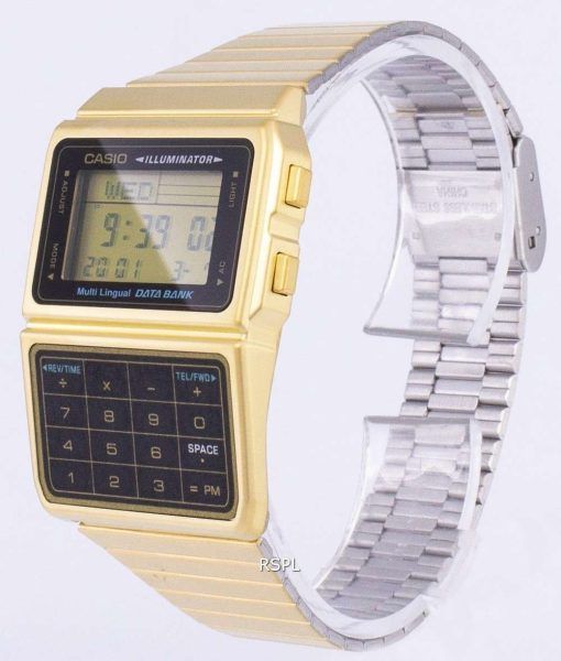 Casio Digital Stainless Steel Data Bank Multi-Lingual DBC-611G-1DF DBC611G-1DF Men's Watch