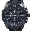 Diesel Mega Chief Quartz Chronograph Grey Dial Black IP DZ4283 Mens Watch