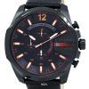 Diesel Mega Chief Chronograph Black Dial 100M DZ4291 Mens Watch