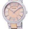 Fossil Virginia Rose Dial Crystal Two-tone ES3405 Womens Watch