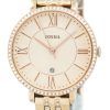 Fossil Jacqueline Quartz Rose Gold Crystals Accents ES3546 Womens Watch