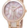 Fossil Virginia Crystals Horn Acetate Quartz ES3716 Women's Watch