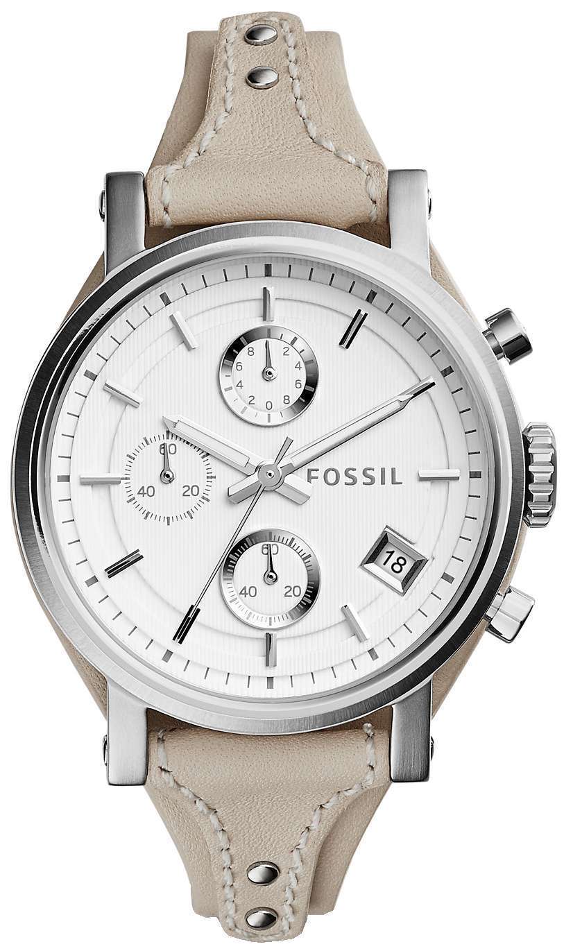 Fossil Original BoyFriend Chronograph White Dial ES3811 Womens Watch