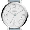 Fossil Jacqueline Quartz Smokey Blue Leather Strap ES3821 Womens Watch