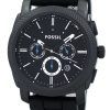 Fossil Machine Chronograph Black Silicone Strap FS4487 Mens Watch