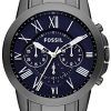 Fossil Grant Chronograph Black IP Stainless Steel FS4831 Mens Watch