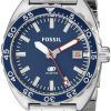 Fossil Breaker Quartz Blue Dial Stainless Steel FS5048 Mens Watch