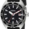 Fossil Quartz Breaker Black Dial Black Silicone FS5053 Mens Watch