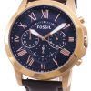 Fossil Grant Chronograph Rose Gold-Tone FS5068 Mens Watch
