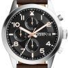 Fossil Daily Chronograph Brown Leather FS5139 Mens Watch