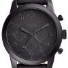Fossil Pilot 54 Chronograph Quartz Black Leather Strap FS5157 Mens Watch