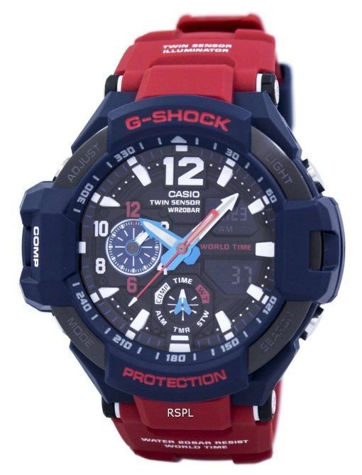 Casio G-Shock GRAVITYMASTER Shock Resistant World Time GA-1100-2A GA1100-2A Men's Watch