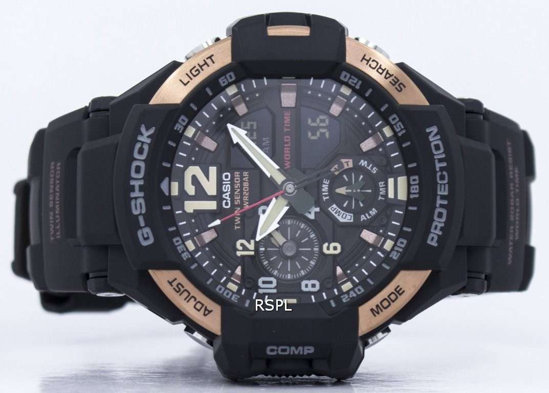 Casio G-Shock GRAVITYMASTER Twin Sensor GA-1100RG-1ADR GA1100RG-1ADR Men's Watch