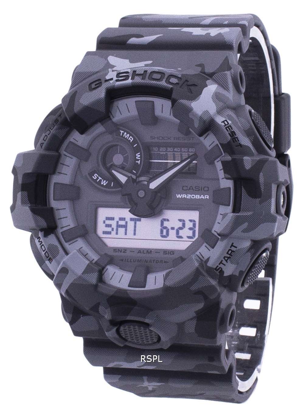 Casio Illuminator G-Shock Shock Resistant Analog Digital GA-700CM-8A GA700CM-8A Men's Watch