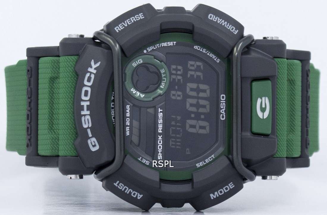 Casio G-Shock Flash Alert Super Illuminator 200M GD-400-3 GD400-3 Men's Watch
