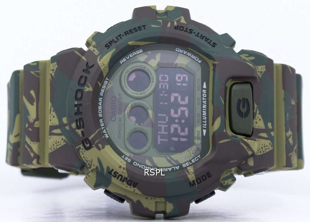 Casio G-Shock Camoflague Series Chrono Alarm Digital GD-X6900MC-3 GDX6900MC-3 Men's Watch
