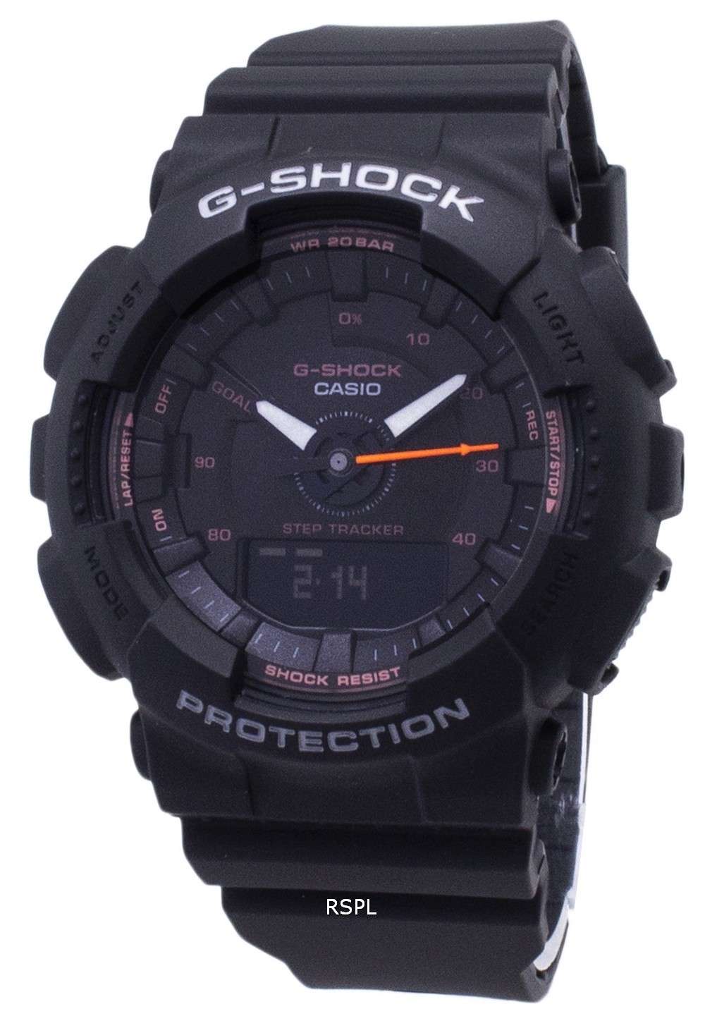 Casio G-Shock S Series GMA-S130VC-1A GMAS130VC-1A Step Tracker Analog Digital 200M Women's Watch
