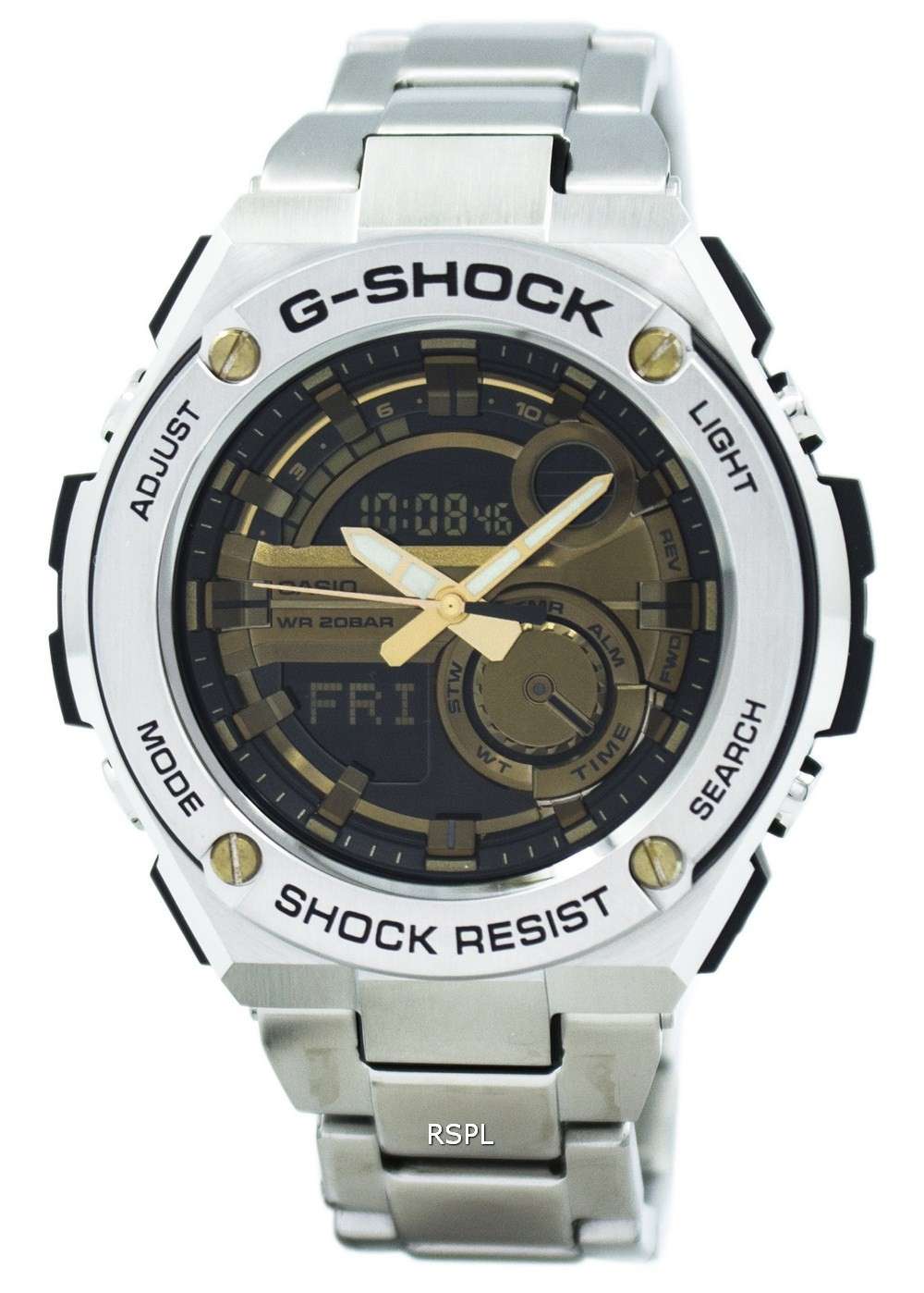 Casio G Shock G Steel Analog Digital World Time Gst 210d 9a Gst210d 9a Men S Watch Zetamarket