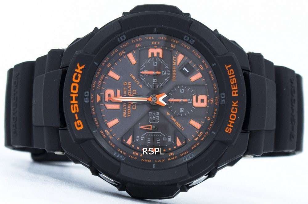 Casio G-Shock Multi Band 6 Tough Solar World Time GW-3000B-1A Men's Watch