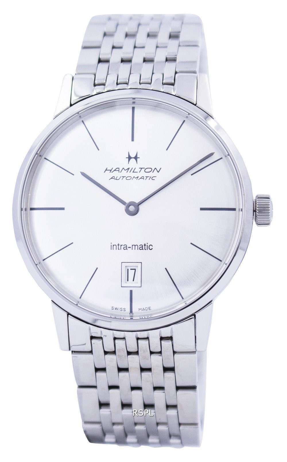 Hamilton Automatic Intra-Matic Silver Dial H38455151 Mens Watch